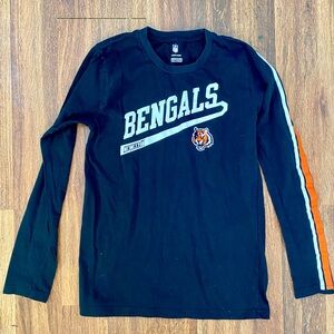 Kids Long-Sleeve Bengals T-Shirt, Sz. 14/16